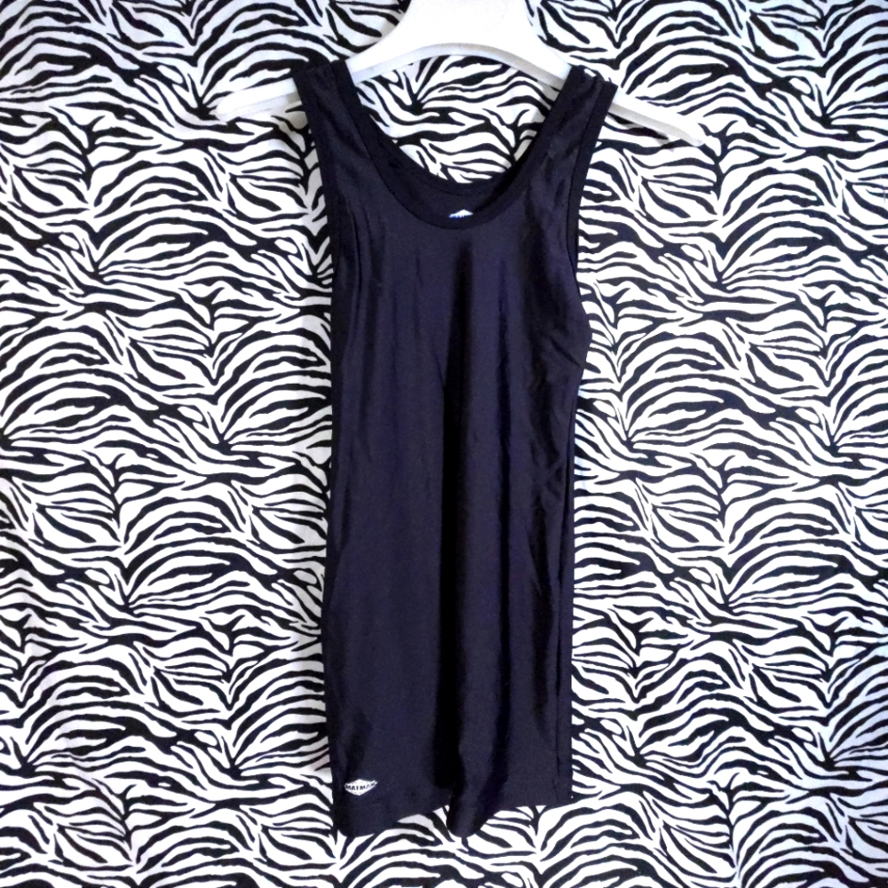 AUCN - 0124 - Thrifted Youth Sz. 2XS Black Matman Singlet - PREVOWN0